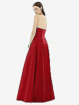 Rear View Thumbnail - Garnet & Light Nude Alfred Sung Style D732