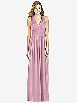 Front View Thumbnail - Dusty Pink After Six Bridesmaid Dress 6752