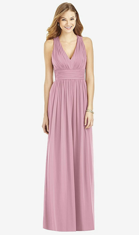 Front View - Dusty Pink After Six Bridesmaid Dress 6752