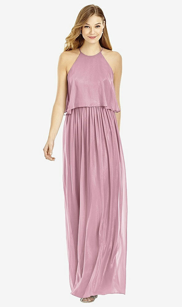 Front View - Dusty Pink After Six Bridesmaid Dress 6753