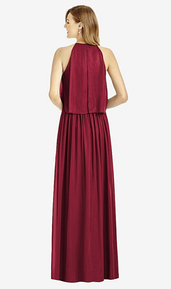 Back View - Burgundy After Six Bridesmaid Dress 6753