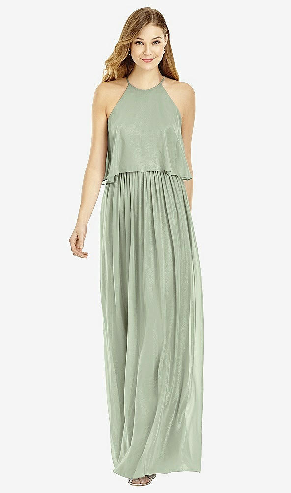 Front View - Sage After Six Bridesmaid Dress 6753