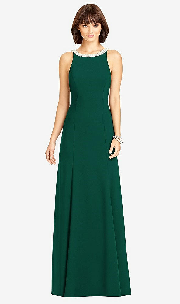 Back View - Hunter Green Dessy Collection Style 2972