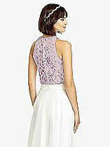 Rear View Thumbnail - Wild Berry & Oyster Dessy Collection Bridesmaid Top T2974