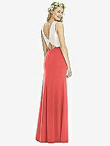 Rear View Thumbnail - Perfect Coral & Ivory Social Bridesmaids Style 8172