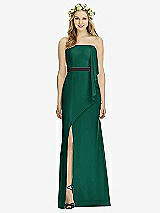 Front View Thumbnail - Hunter Green & Black Social Bridesmaids Style 8174