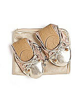 Alt View 1 Thumbnail - Rose Gold Talaria Premium Folding Flats