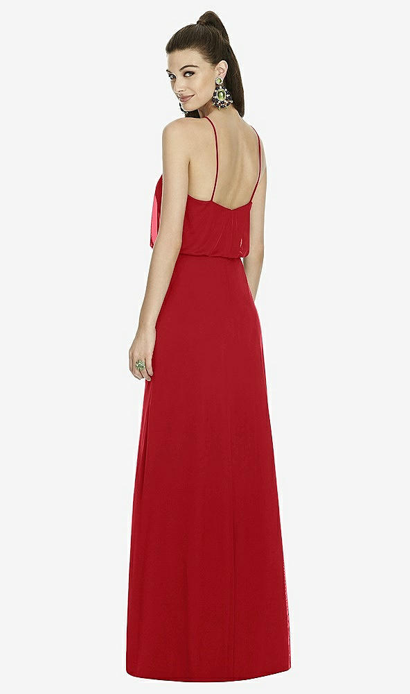 Back View - Garnet Alfred Sung Bridesmaid Dress D738