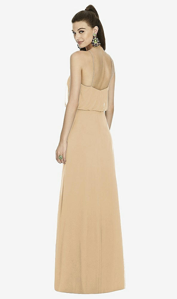 Back View - Golden Alfred Sung Bridesmaid Dress D738