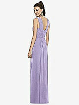 Rear View Thumbnail - Passion Maxi Chiffon Knit Shirred Strap Dress
