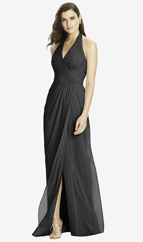 Front View - Black Dessy Bridesmaid Dress 2992