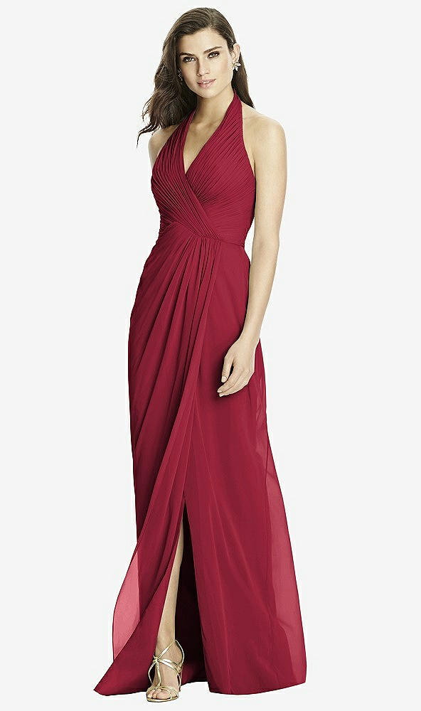 Front View - Burgundy Dessy Bridesmaid Dress 2992