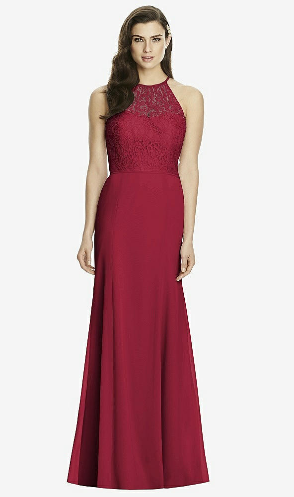 Front View - Burgundy Dessy Bridesmaid Dress 2994