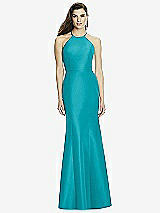 Front View Thumbnail - Vintage Teal Dessy Bridesmaid Dress 2996