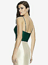 Rear View Thumbnail - Hunter Green Dessy Bridesmaid Top T2979