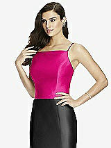 Front View Thumbnail - Think Pink Dessy Bridesmaid Top T2979