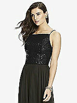 Front View Thumbnail - Black Dessy Bridesmaid Top T2983