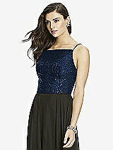 Front View Thumbnail - Midnight Navy Dessy Bridesmaid Top T2983