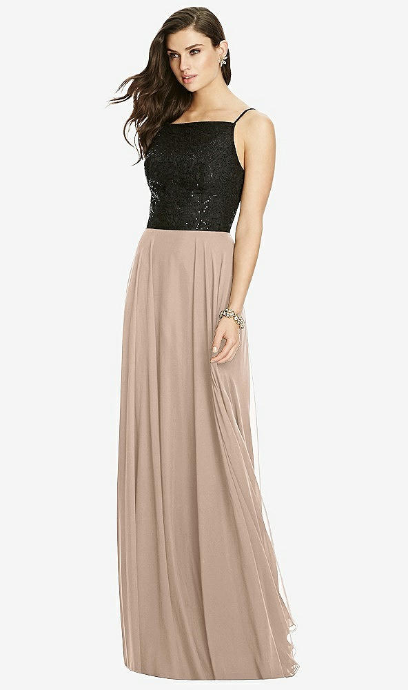 Front View - Topaz Chiffon Maxi Skirt