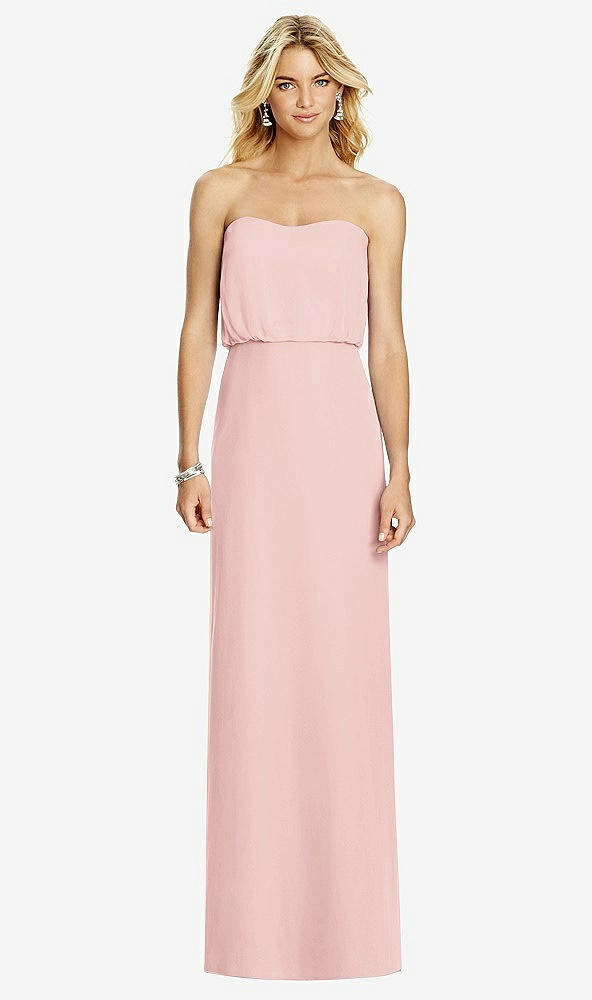 Front View - Rose Full Length Lux Chiffon Blouson Bodice