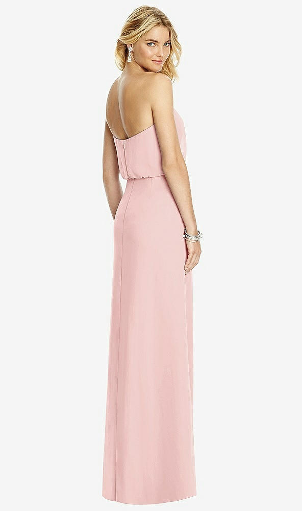 Back View - Rose Full Length Lux Chiffon Blouson Bodice