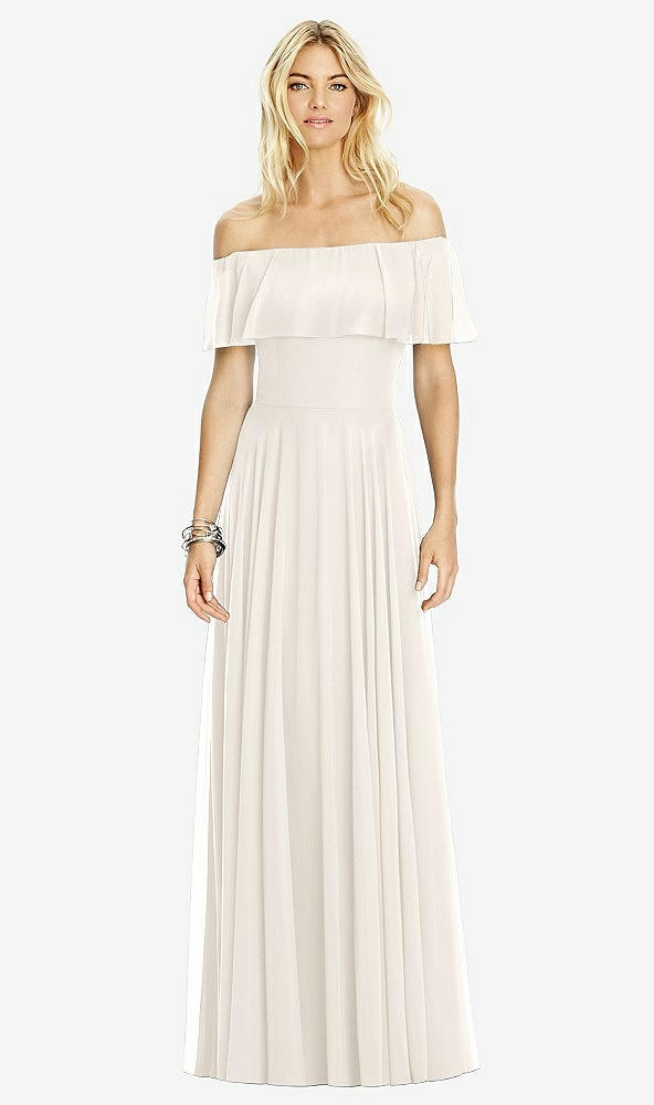 Front View - Ivory After Six Bridesmaid Dress 6763