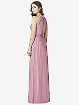 Rear View Thumbnail - Dusty Pink Bella Bridesmaids Dress BB100