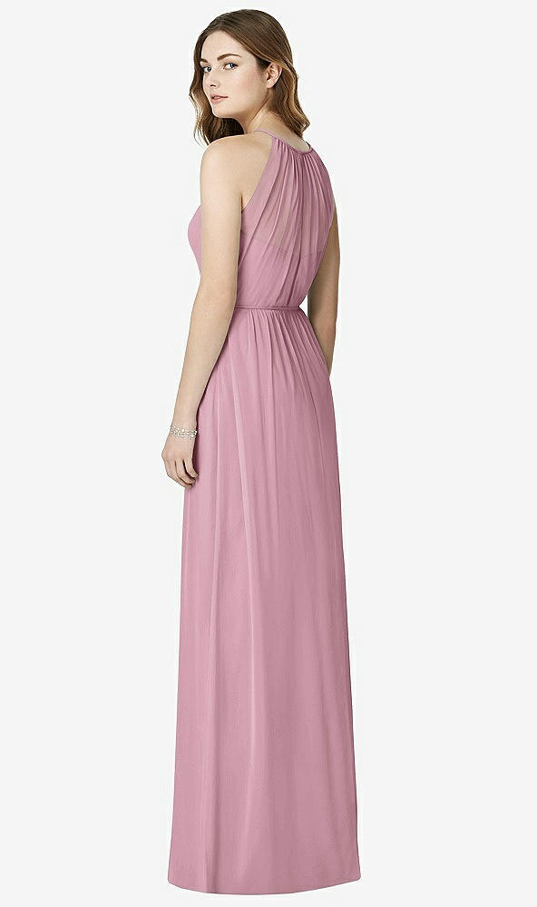 Back View - Dusty Pink Bella Bridesmaids Dress BB100