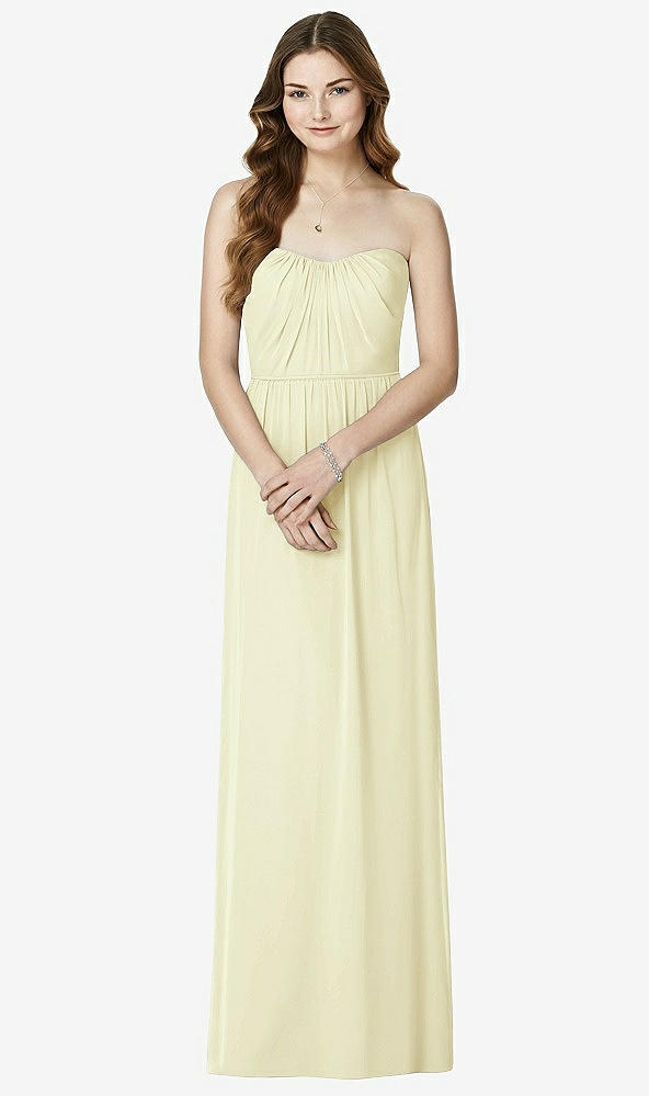 Front View - Butter Yellow Bella Bridesmaids Dress BB101