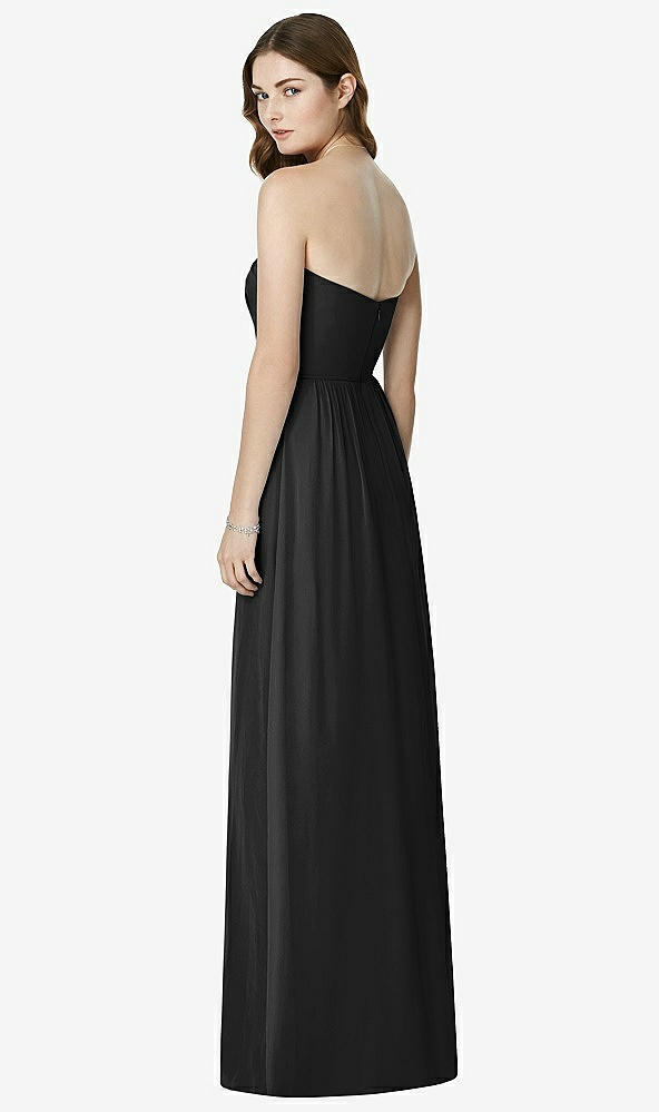 Back View - Black Bella Bridesmaids Dress BB101