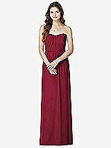 Front View Thumbnail - Burgundy Bella Bridesmaids Dress BB101