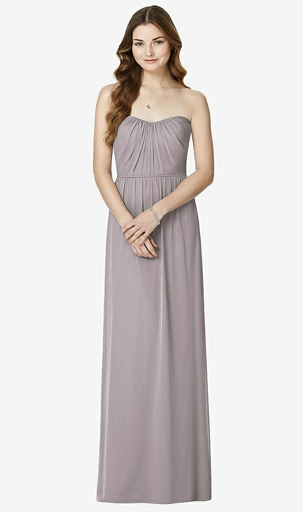 Front View - Cashmere Gray Bella Bridesmaids Dress BB101