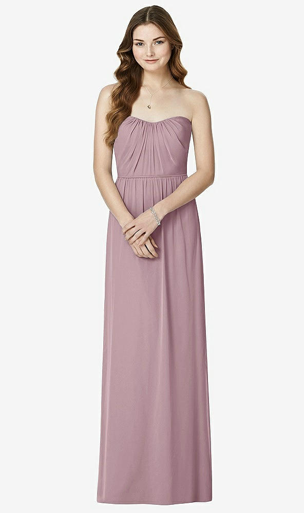 Front View - Dusty Rose Bella Bridesmaids Dress BB101