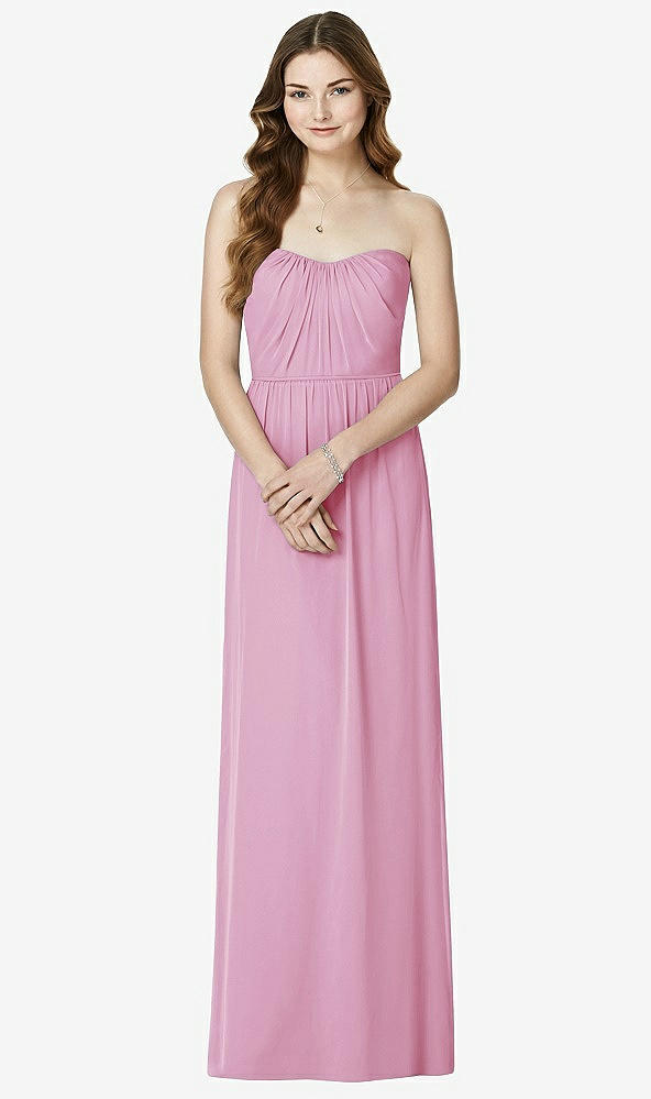 Front View - Powder Pink Bella Bridesmaids Dress BB101