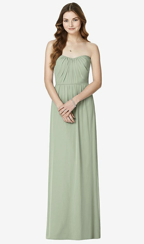 Front View - Sage Bella Bridesmaids Dress BB101