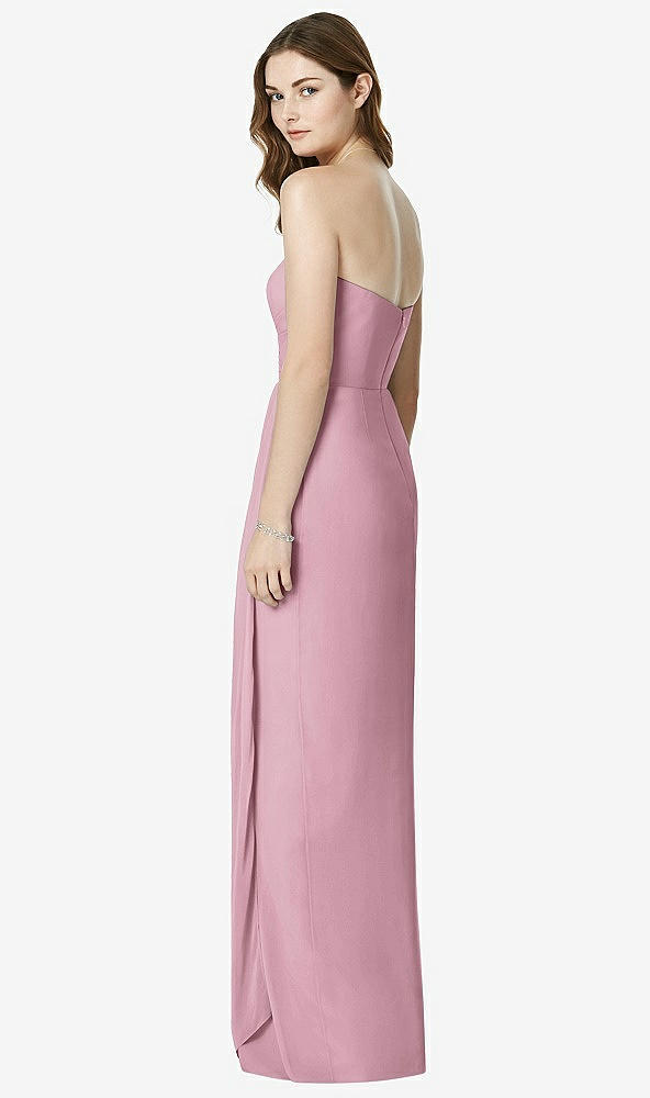 Back View - Dusty Pink Bella Bridesmaids Dress BB102
