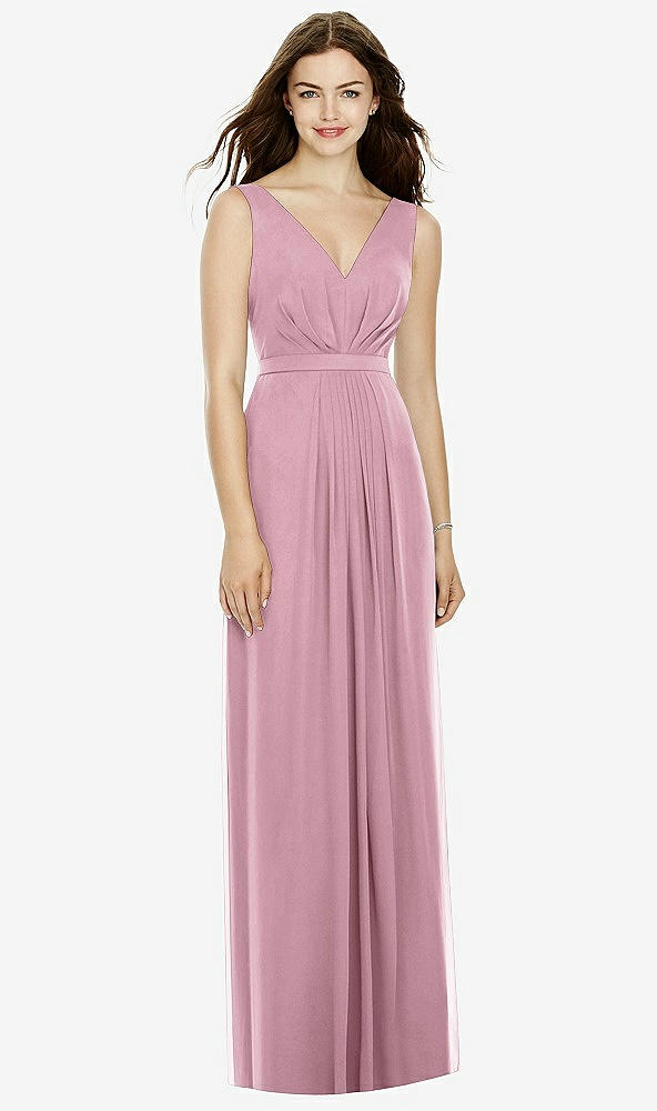 Front View - Dusty Pink Bella Bridesmaids Dress BB103