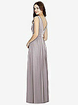 Rear View Thumbnail - Cashmere Gray Bella Bridesmaids Dress BB103