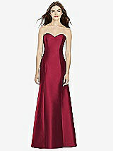 Front View Thumbnail - Burgundy Bella Bridesmaids Dress BB104