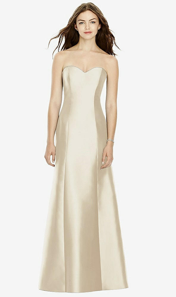 Front View - Champagne Bella Bridesmaids Dress BB104