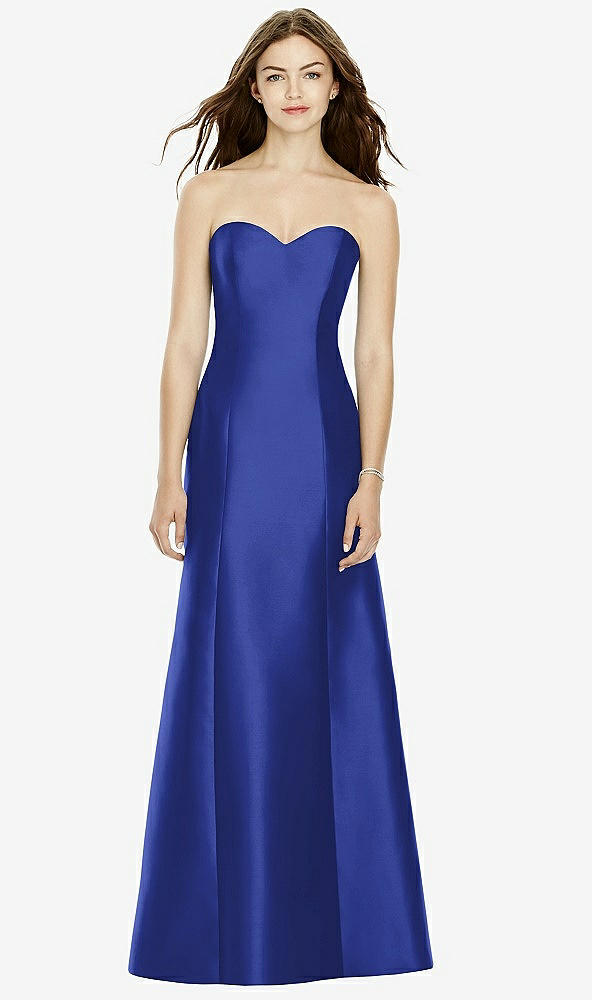 Front View - Cobalt Blue Bella Bridesmaids Dress BB104