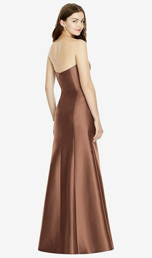 Back View - Cognac Bella Bridesmaids Dress BB104
