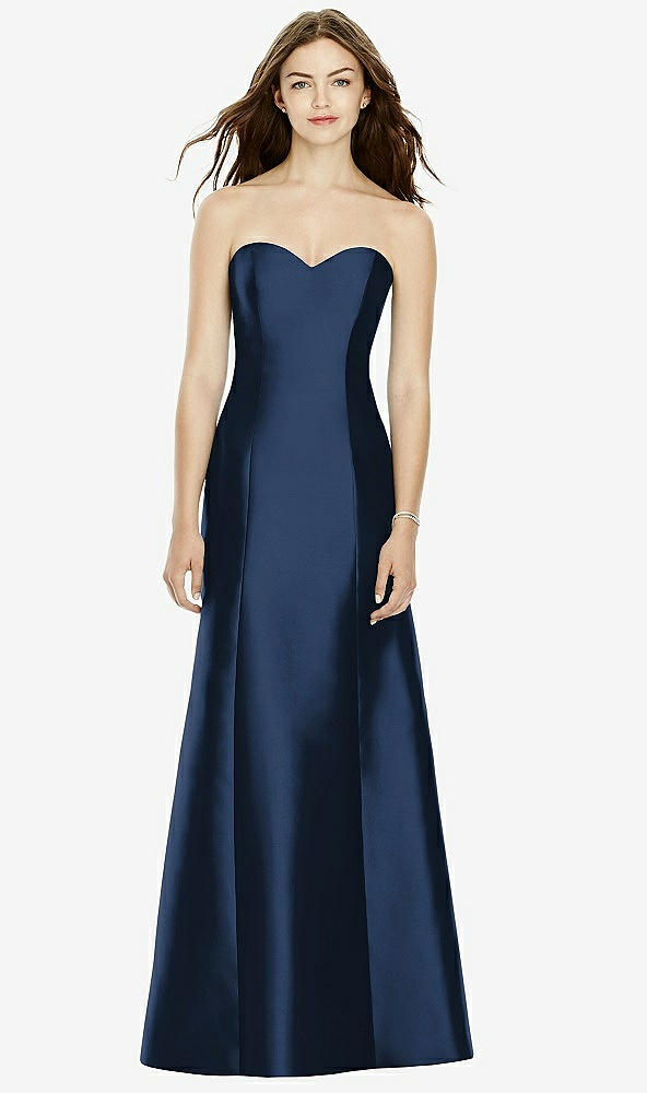 Front View - Midnight Navy Bella Bridesmaids Dress BB104
