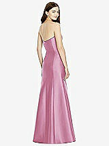 Rear View Thumbnail - Powder Pink Bella Bridesmaids Dress BB104