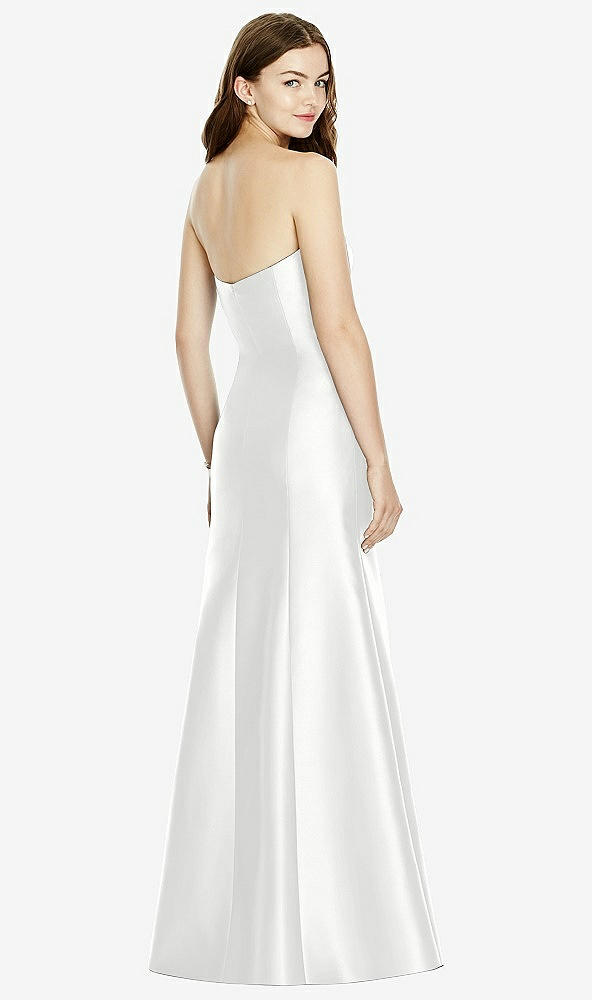 Back View - White Bella Bridesmaids Dress BB104