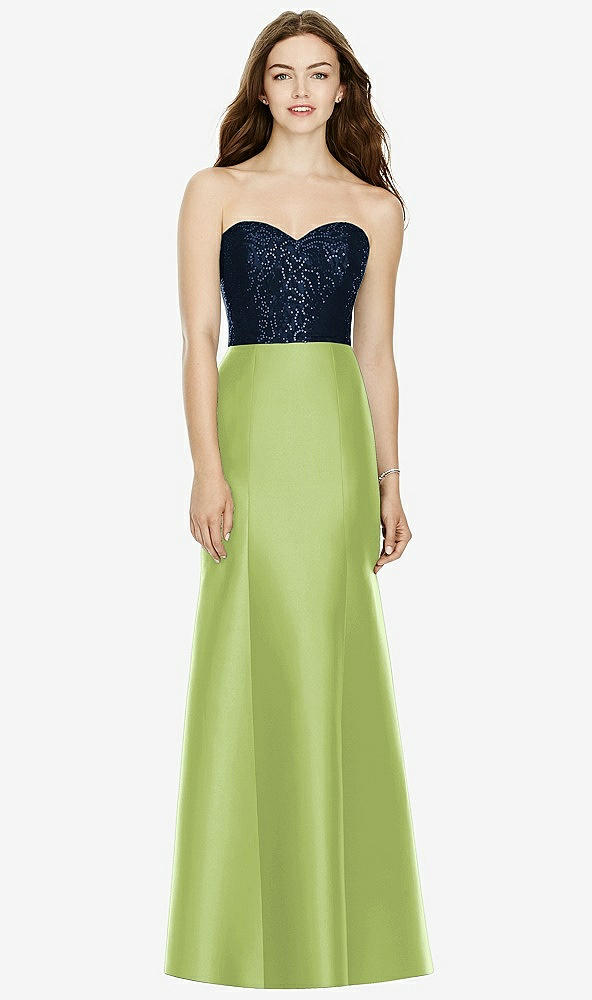 Front View - Mojito & Midnight Navy Bella Bridesmaids Dress BB105