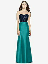 Front View Thumbnail - Jade & Midnight Navy Bella Bridesmaids Dress BB105
