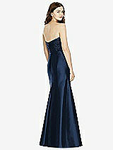 Rear View Thumbnail - Midnight Navy & Midnight Navy Bella Bridesmaids Dress BB105