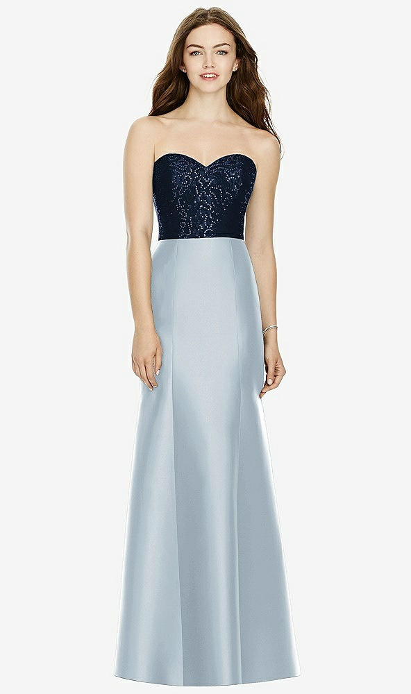 Front View - Mist & Midnight Navy Bella Bridesmaids Dress BB105