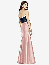 Rear View Thumbnail - Rose & Midnight Navy Bella Bridesmaids Dress BB105